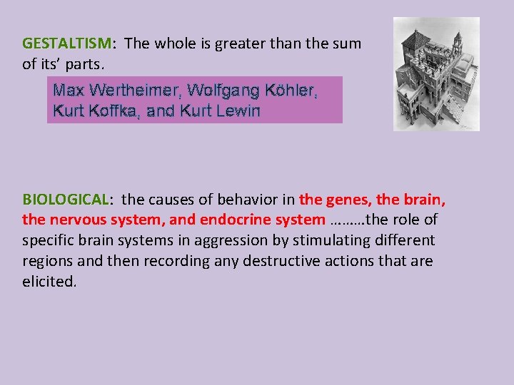 GESTALTISM: GESTALTISM The whole is greater than the sum of its’ parts. Max Wertheimer,