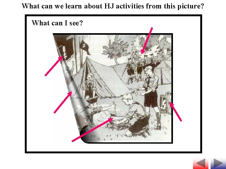What can we learn about HJ activities from this picture? What can I see?