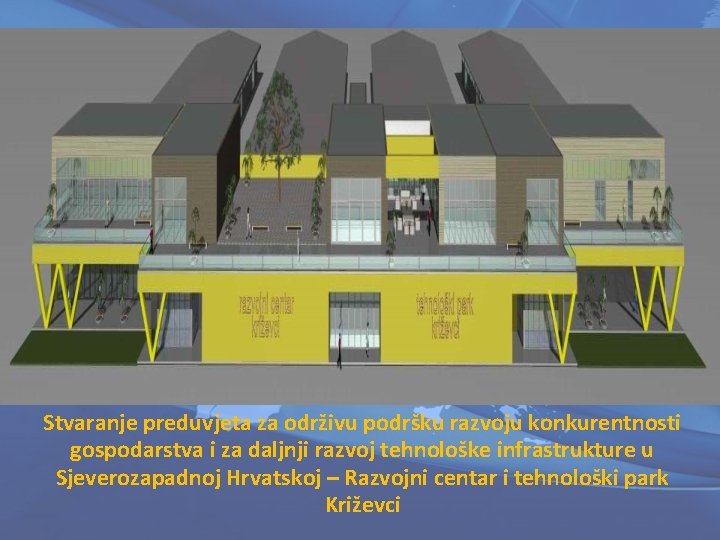Stvaranje preduvjeta za održivu podršku razvoju konkurentnosti gospodarstva i za daljnji razvoj tehnološke infrastrukture