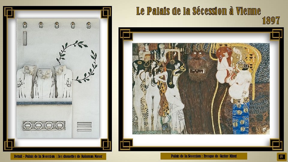 Le Palais de la Sécession à Vienne Détail - Palais de la Sécession :