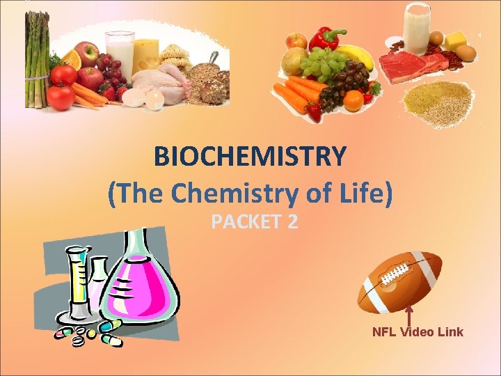 BIOCHEMISTRY (The Chemistry of Life) PACKET 2 NFL Video Link 