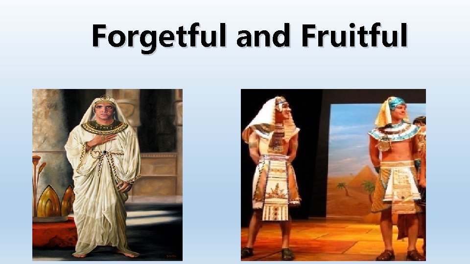 Forgetful and Fruitful Forgetful and Fruitful