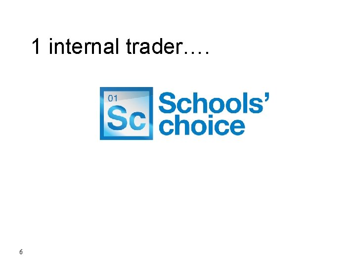 1 internal trader…. 6 