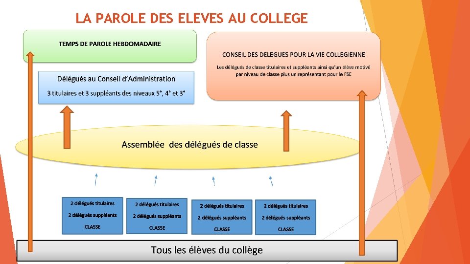 LA PAROLE DES ELEVES AU COLLEGE 