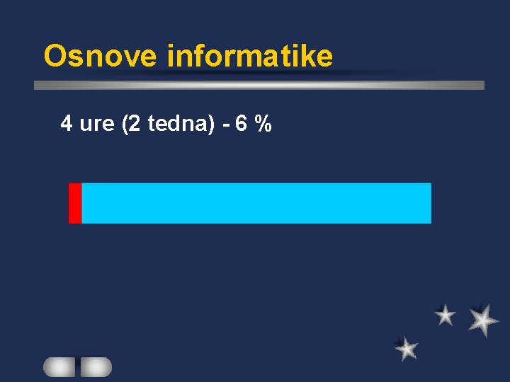 Osnove informatike 4 ure (2 tedna) - 6 % 