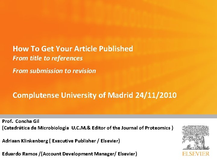 How To Get Your Article Published From title to references From submission to revision