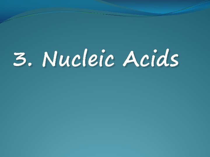 3. Nucleic Acids 