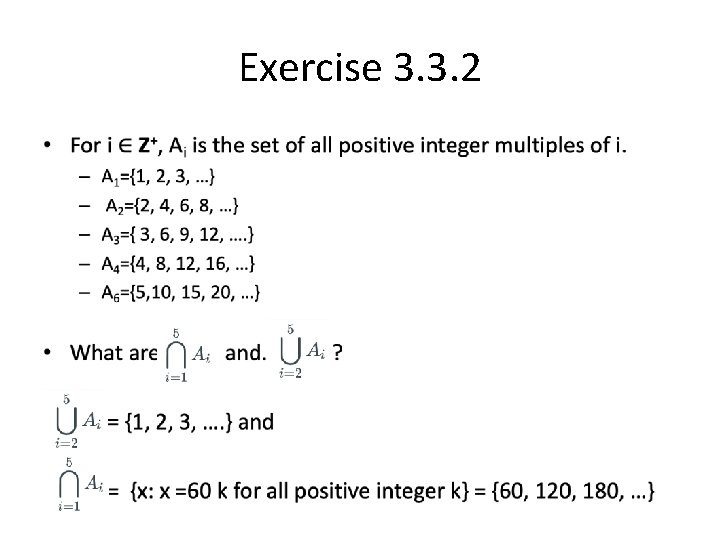 Exercise 3. 3. 2 • 