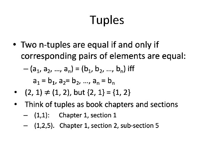 Tuples • 