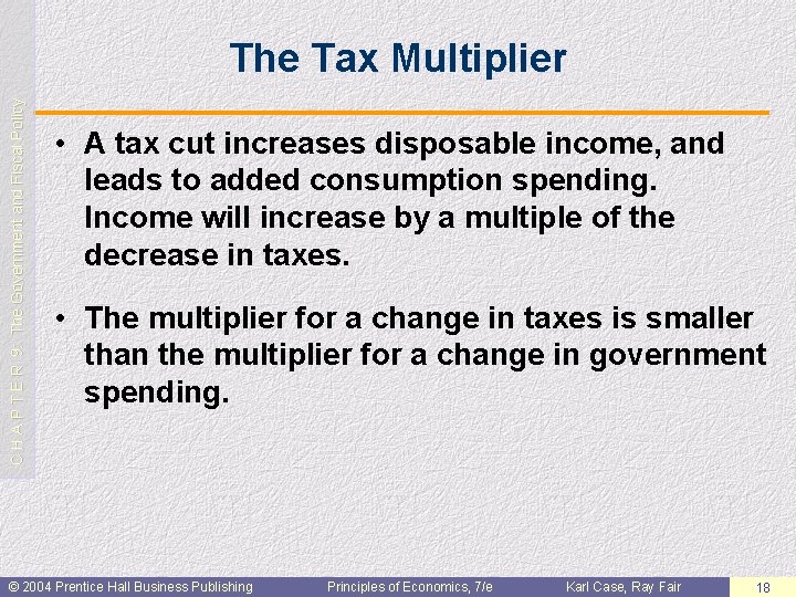 C H A P T E R 9: The Government and Fiscal Policy The