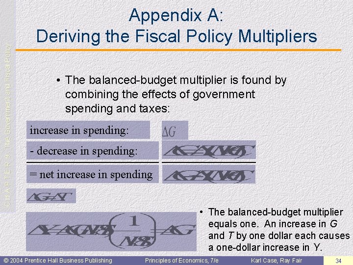 C H A P T E R 9: The Government and Fiscal Policy Appendix