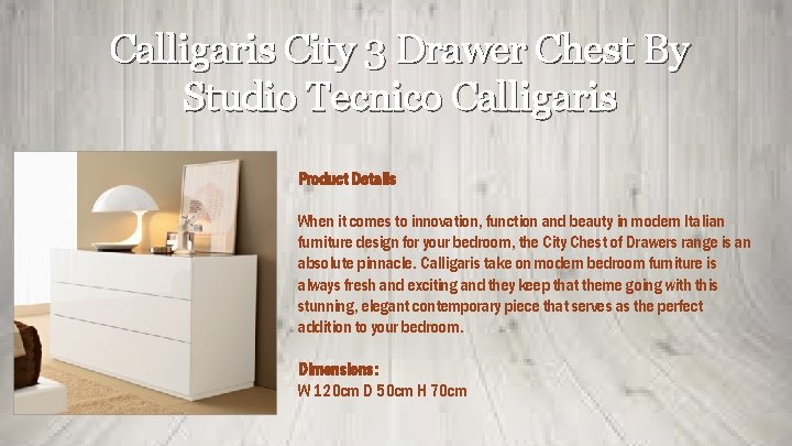 Calligaris City 3 Drawer Chest By Studio Tecnico Calligaris Product Details When it comes