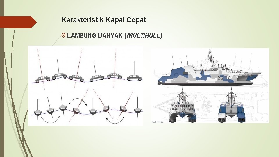 Karakteristik Kapal Cepat LAMBUNG BANYAK (MULTIHULL) 