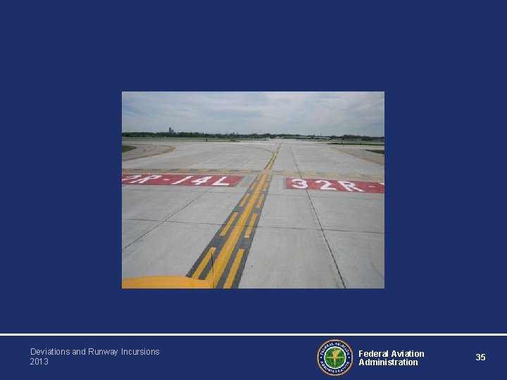 Deviations and Runway Incursions 2013 Federal Aviation Administration 35 
