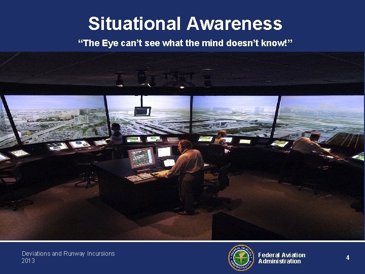 Situational Awareness “The Eye can’t see what the mind doesn’t know!” Deviations and Runway