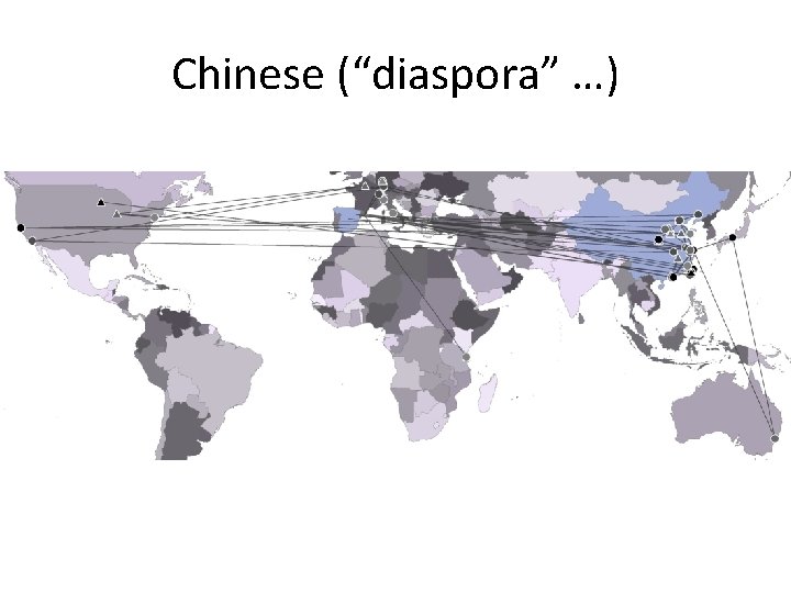 Chinese (“diaspora” …) 