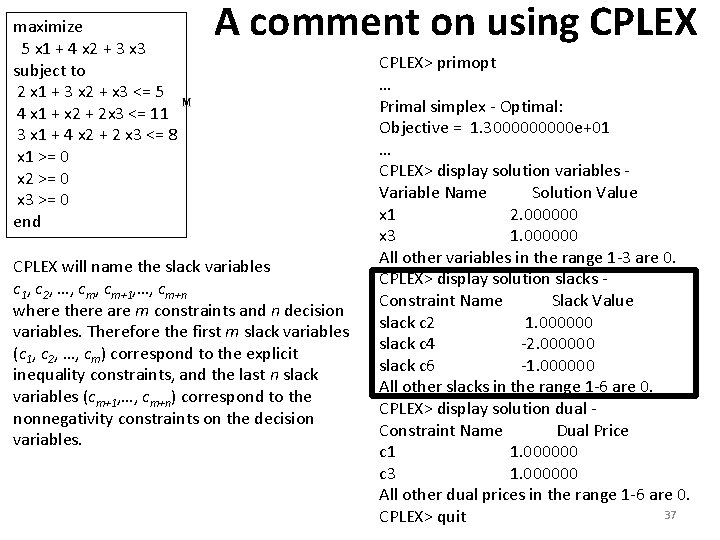 maximize 5 x 1 + 4 x 2 + 3 x 3 subject to