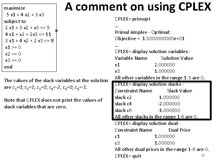 maximize 5 x 1 + 4 x 2 + 3 x 3 subject to