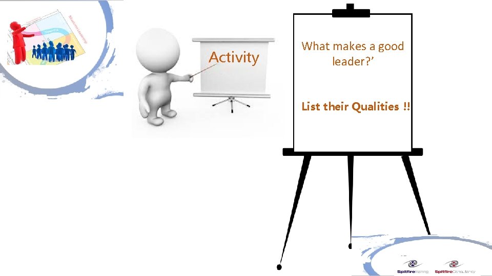 Activity What makes a good leader? ’ List their Qualities !! 