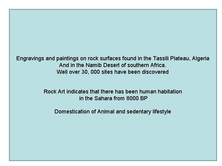 Engravings and paintings on rock surfaces found in the Tassili Plateau, Algeria And in Engravings and paintings on rock surfaces found in the Tassili Plateau, Algeria And in