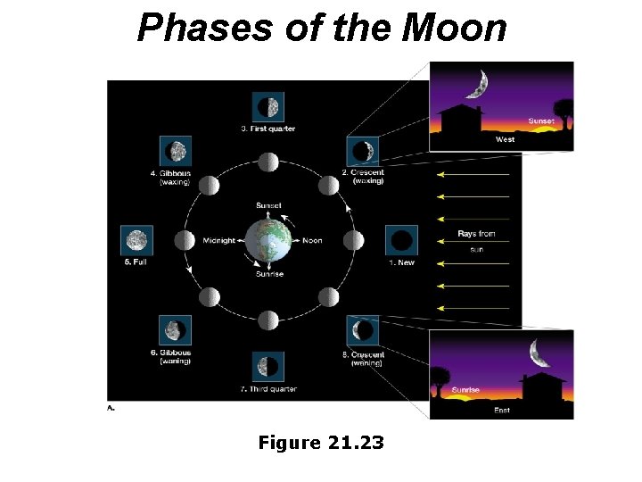 Phases of the Moon Figure 21. 23 