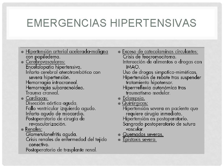 EMERGENCIAS HIPERTENSIVAS 