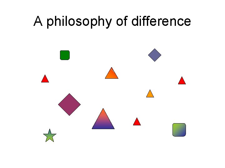 A philosophy of difference 