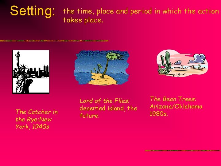 Setting: The Catcher in the Rye: New York, 1940 s the time, place and Setting: The Catcher in the Rye: New York, 1940 s the time, place and