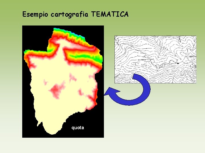 Esempio cartografia TEMATICA quota 