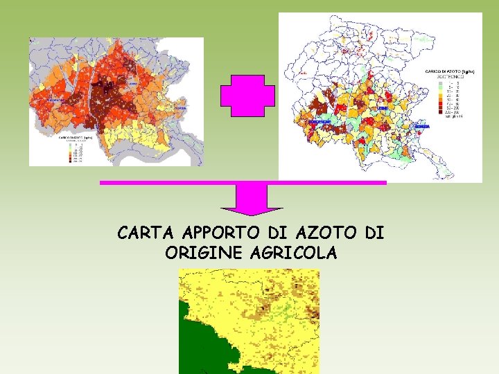 CARTA APPORTO DI AZOTO DI ORIGINE AGRICOLA 