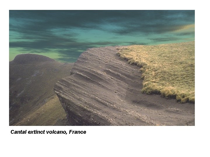 Cantal extinct volcano, France 