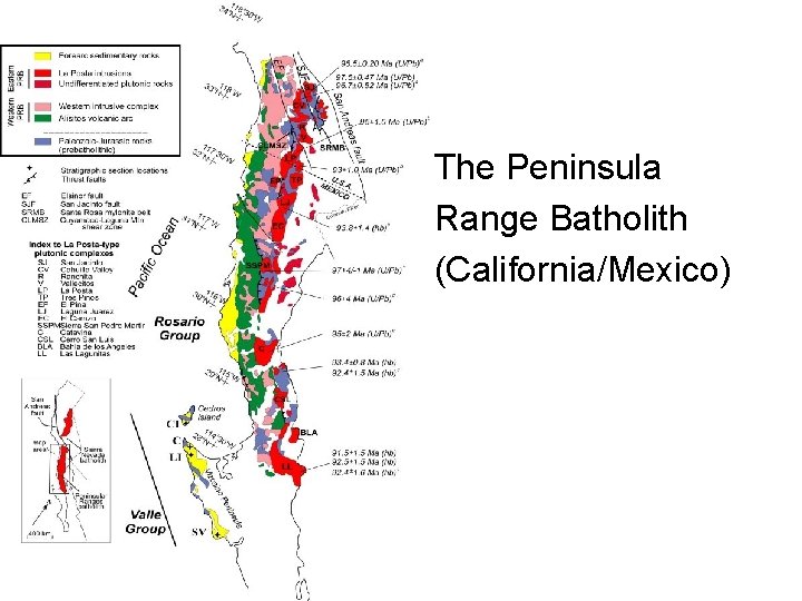 The Peninsula Range Batholith (California/Mexico) 