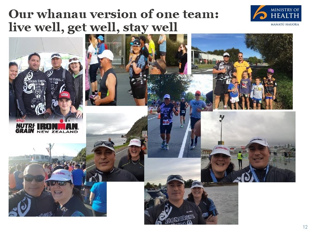 Our whanau version of one team: live well, get well, stay well 12 