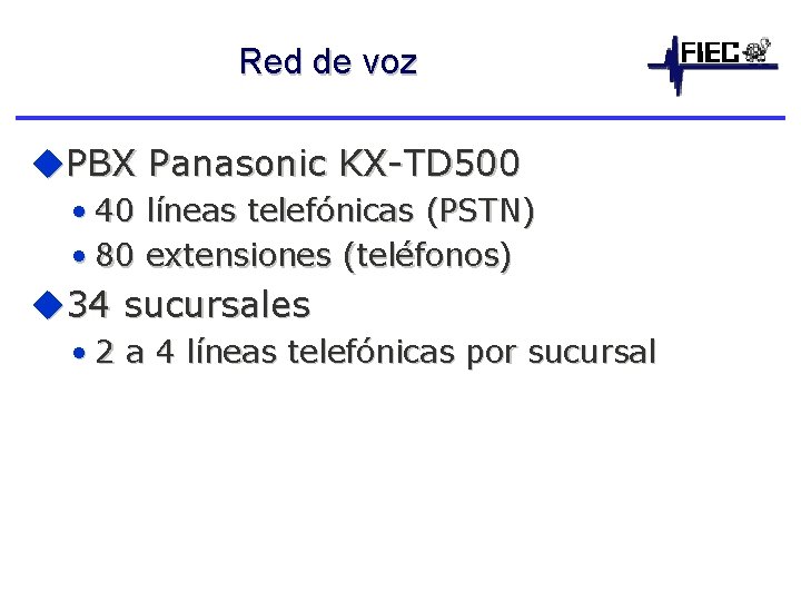 Red de voz u. PBX Panasonic KX-TD 500 • 40 • 80 líneas telefónicas