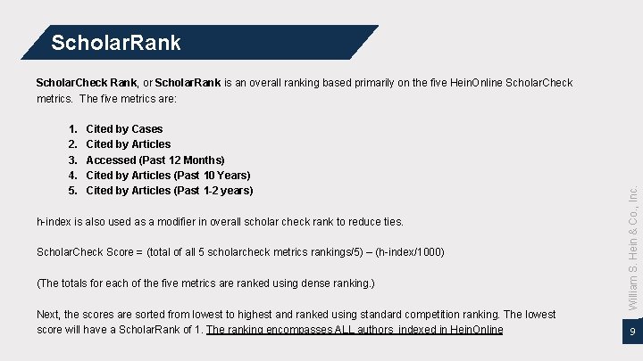 Scholar. Rank 1. 2. 3. 4. 5. Cited by Cases Cited by Articles Accessed