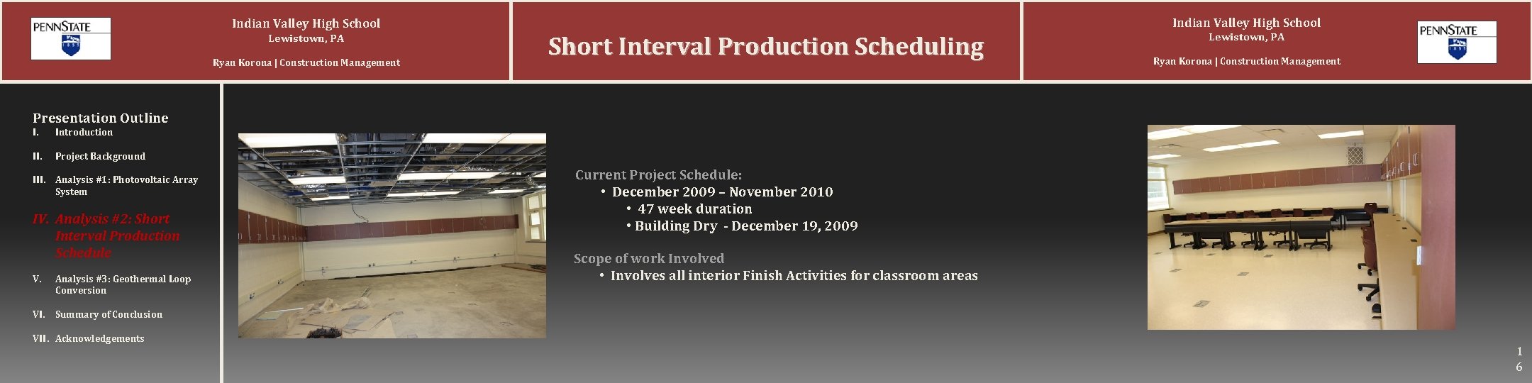 Indian Valley High School Lewistown, PA Ryan Korona | Construction Management Indian Valley High Indian Valley High School Lewistown, PA Ryan Korona | Construction Management Indian Valley High