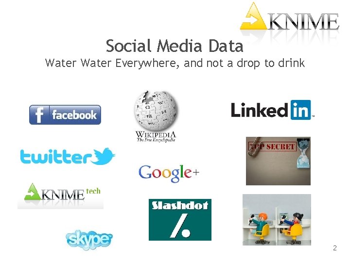 Social Media Data Water Everywhere, and not a drop to drink 2 