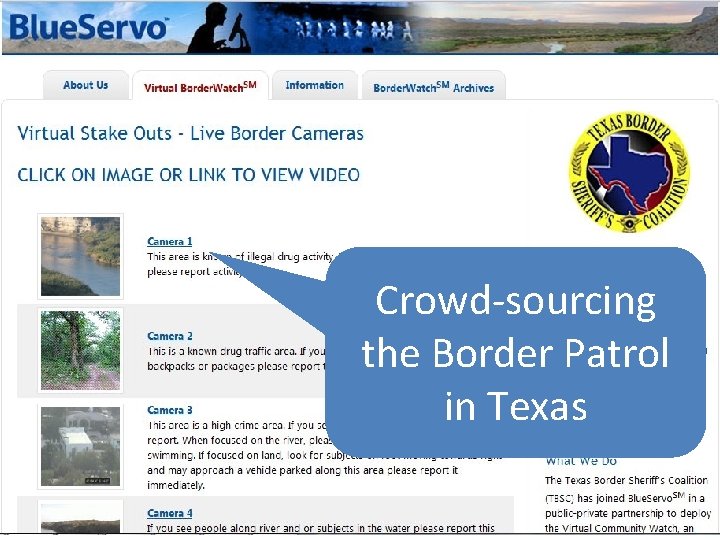 Two Kinds Of Social Media Crowd-sourcing the Border Patrol in Texas 