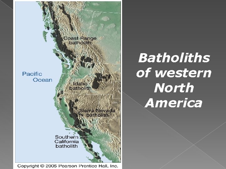 Batholiths of western North America 