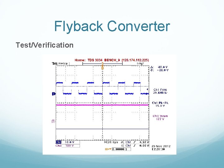 Flyback Converter Test/Verification 