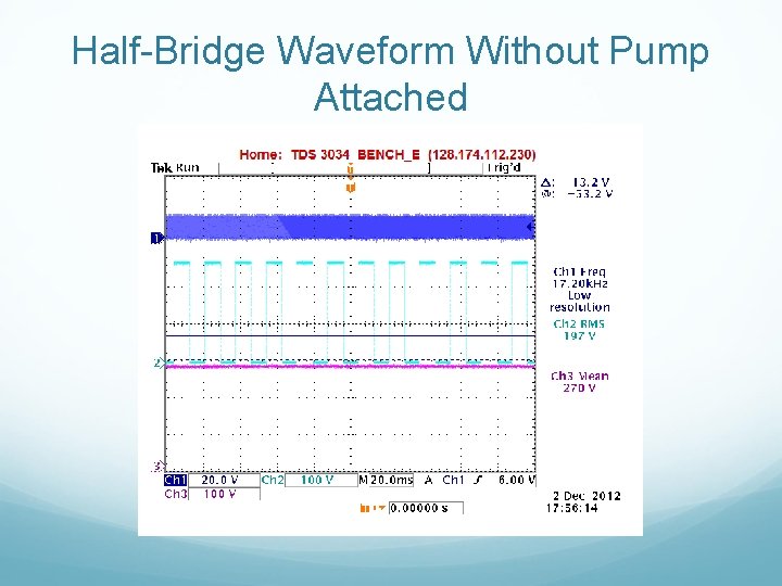 Half-Bridge Waveform Without Pump Attached 