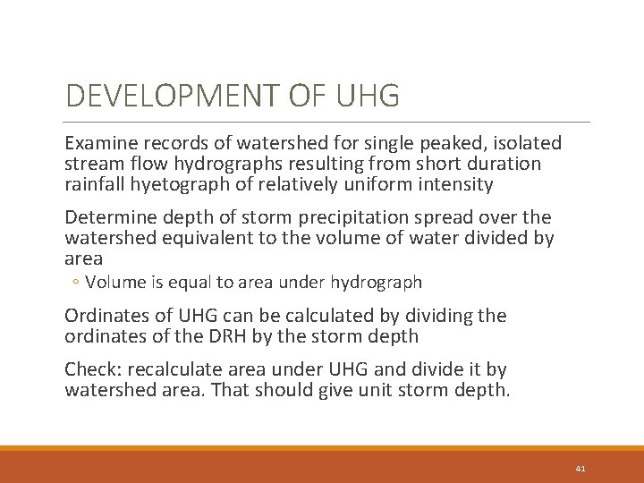 WATERSHED MANAGEMENT RUNOFF MODELS HYDROLOGY AND WATER RESOURCES