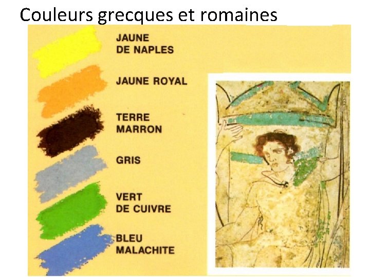 Couleurs grecques et romaines 