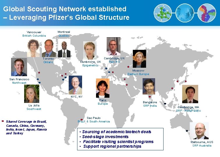 Global Scouting Network established – Leveraging Pfizer’s Global Structure Vancouver British Columbia Toronto Ontario