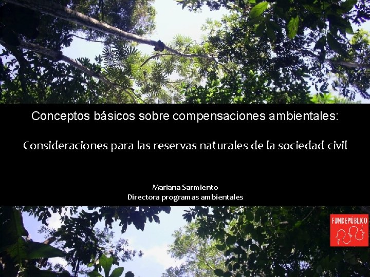 Conceptos básicos sobre compensaciones ambientales: Consideraciones para las reservas naturales de la sociedad civil