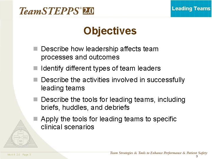 Leading Teams Objectives n Describe how leadership affects team processes and outcomes n Identify