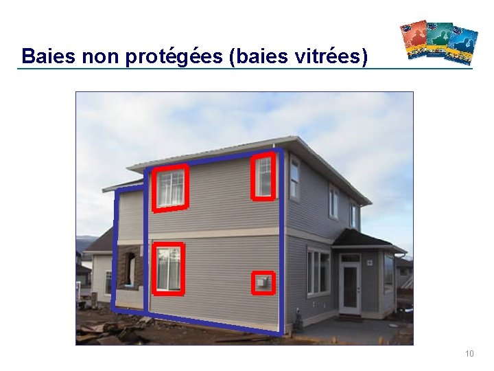 Baies non protégées (baies vitrées) 10 Baies non protégées (baies vitrées) 10