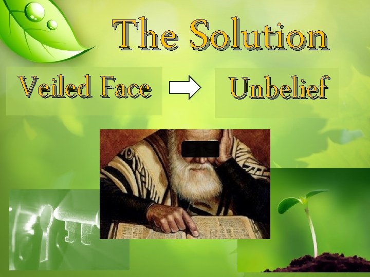 The Solution Veiled Face Unbelief 