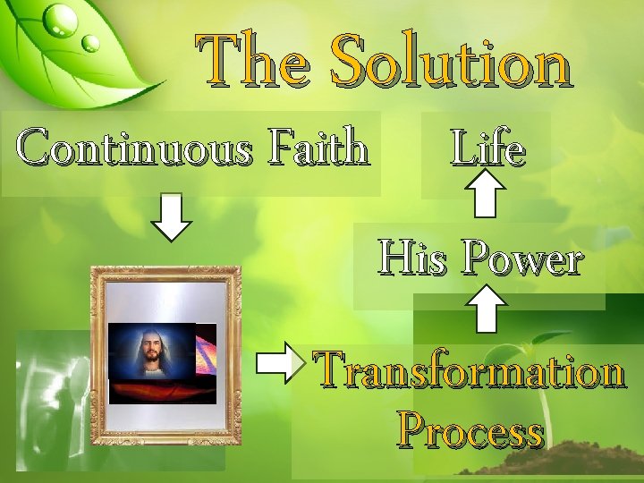 The Solution Continuous Faith Life His Power Transformation Process 