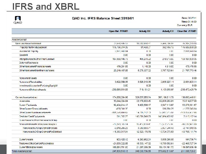 IFRS and XBRL 40 